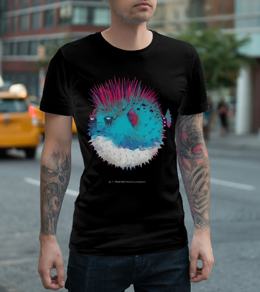 Fig. 1 - Punk Fish (Hardcoric punxgelesi) T-Shirt