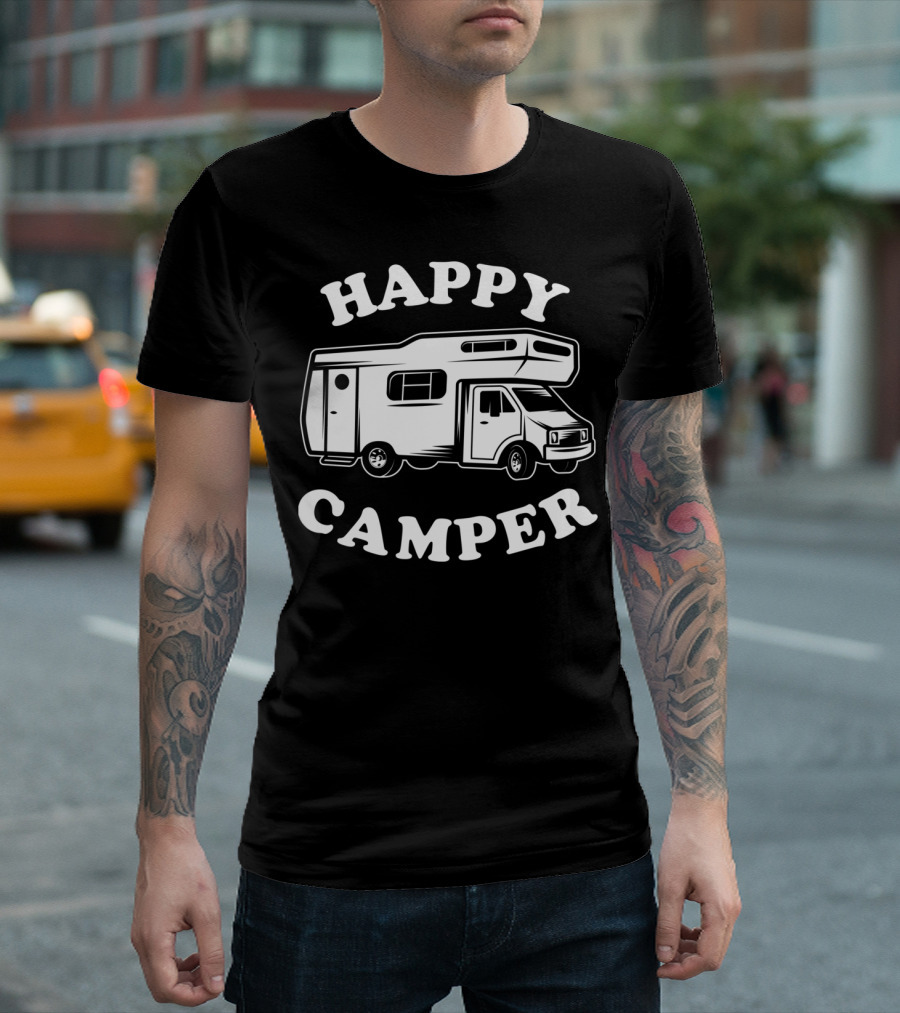 HAPPY CAMPER RV MOTORHOME ADVENTURE T-Shirt