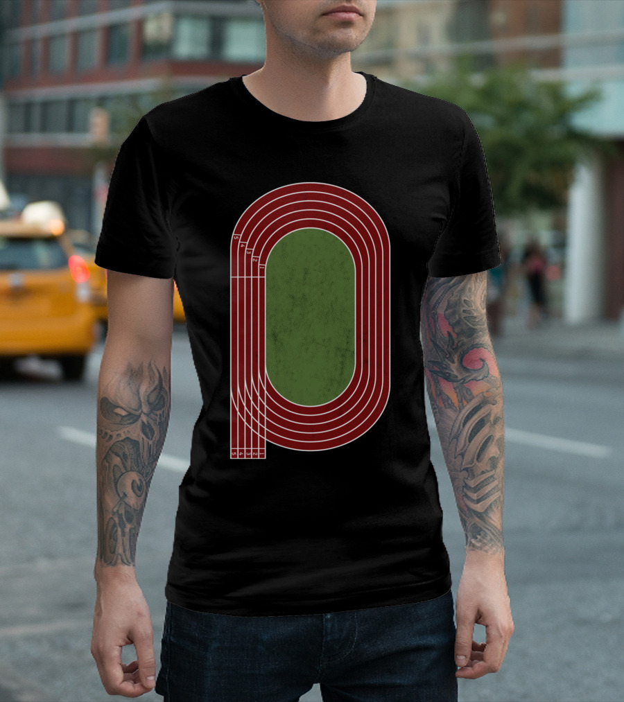 Athletic Arena Track Field Oval T-Shirt