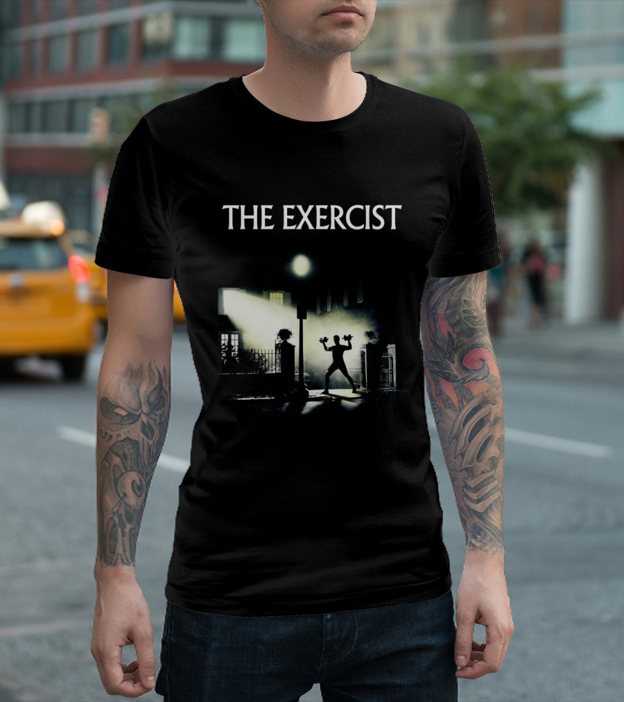 The Exercist Fitness Parody Of The Exorcist Movie T-Shirt