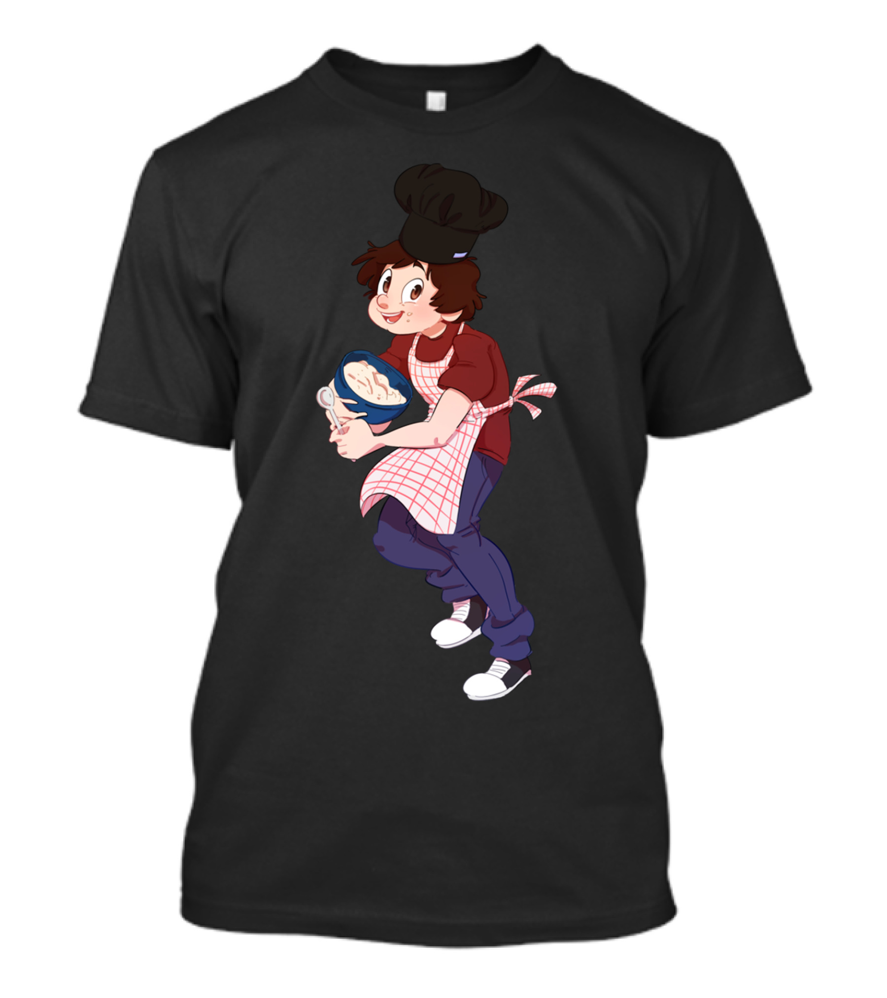 Happy Chef Character Mixing Bowl In Apron And Hat T-Shirt