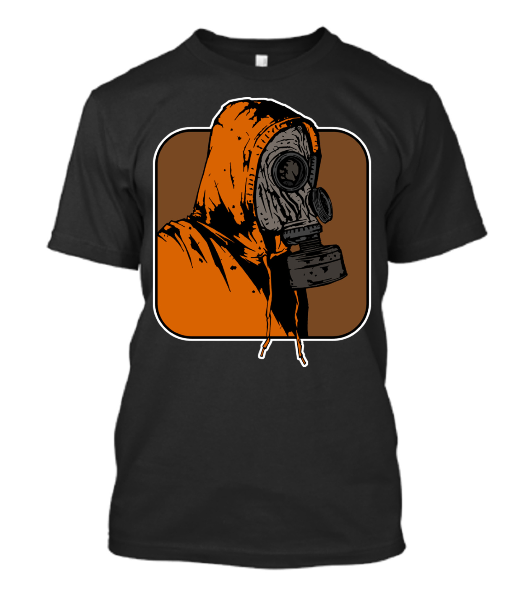 Leroy Gas Mask Hoodie Orange T-Shirt