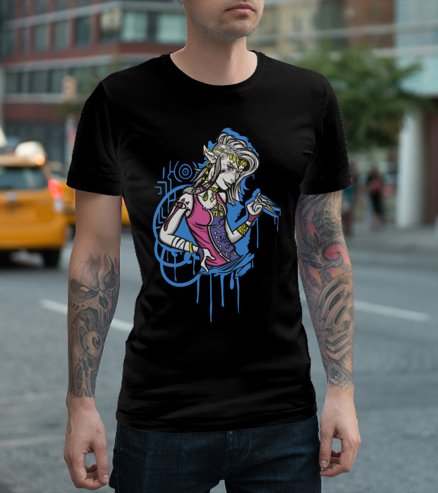 Punk Princess Of Wisdom Cyber Elven Edge T-Shirt
