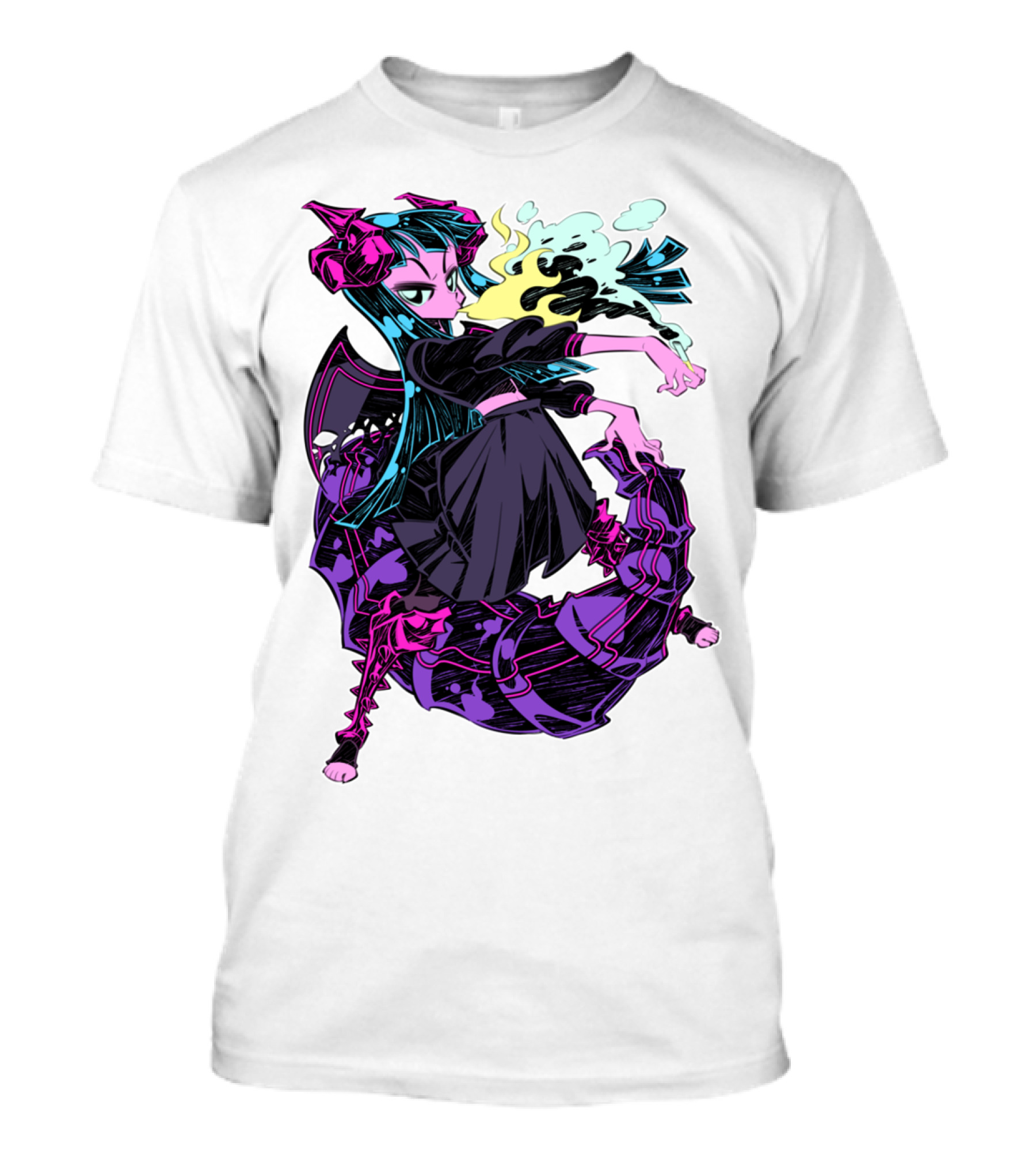Dragon Girl Anime Fantasy Battle Form T-Shirt