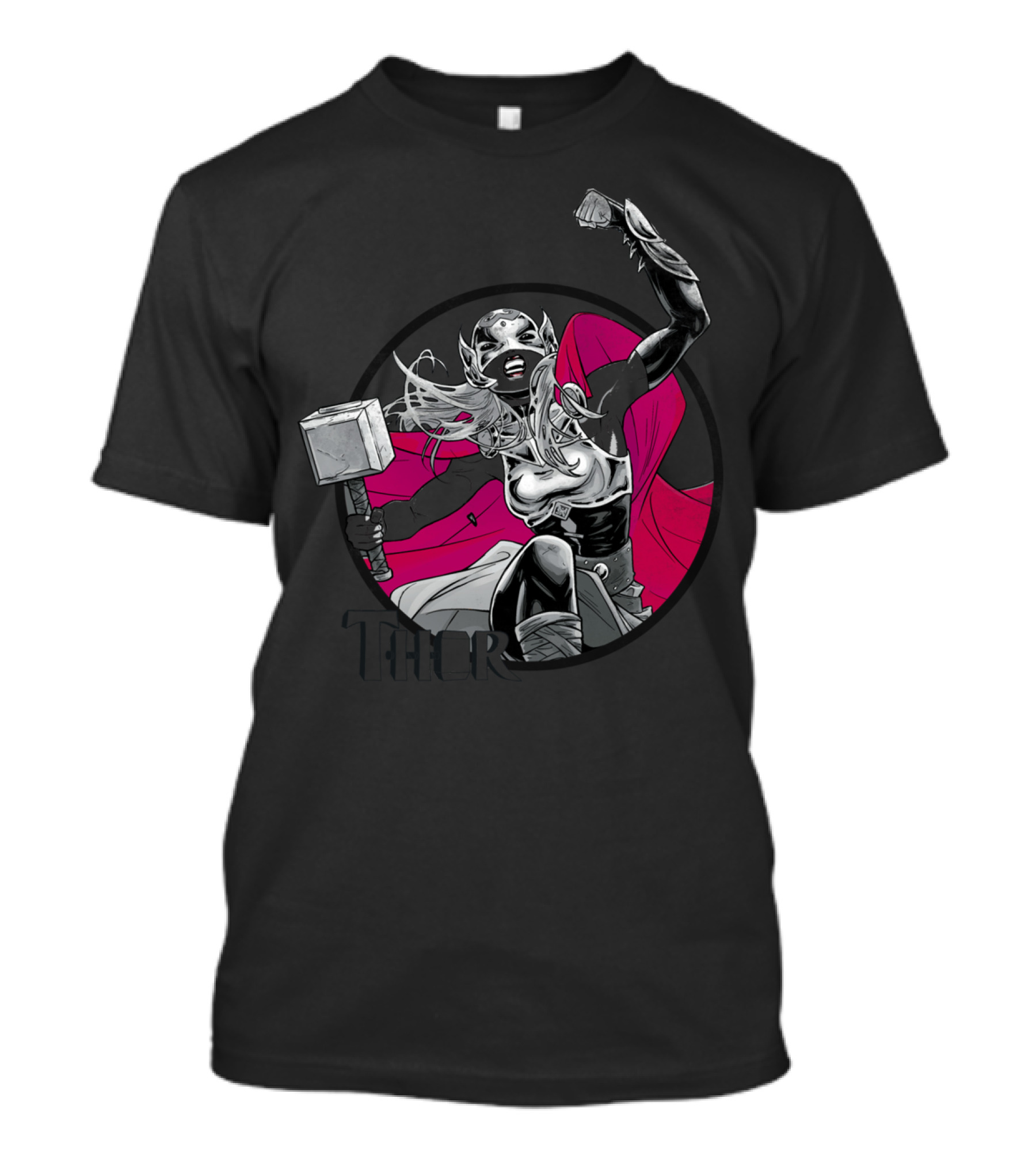 Jane Foster Mjolnir Thor Comic Art Warrior Power T-Shirt