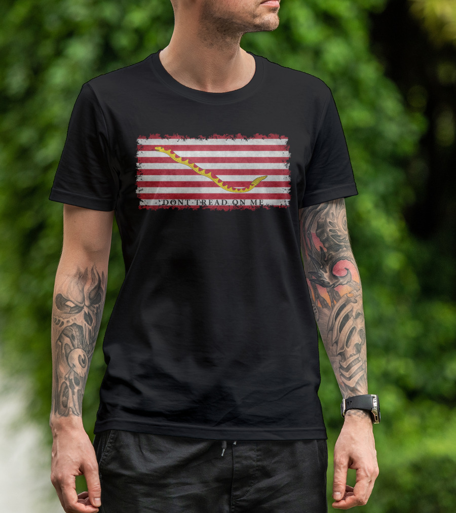 The First Navy Jack Don't Tread On Me Flag T-Shirt