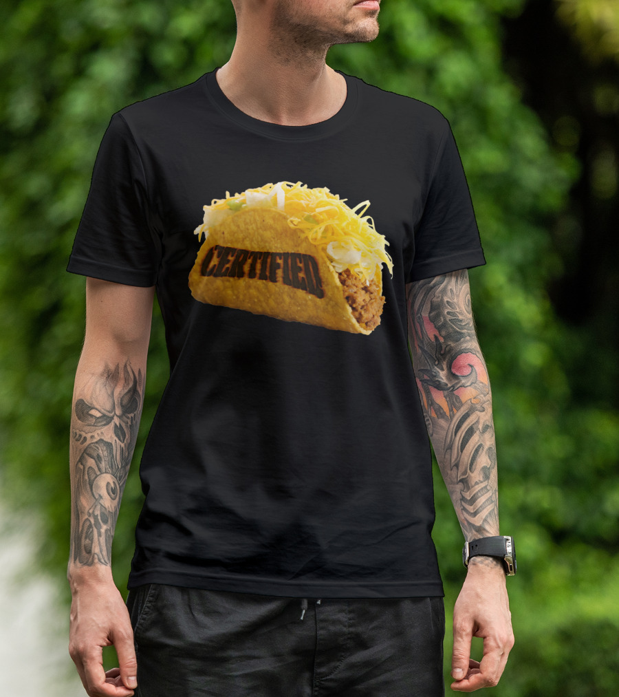 Certified Taco Bot Taco With 'Certified' Shell T-Shirt