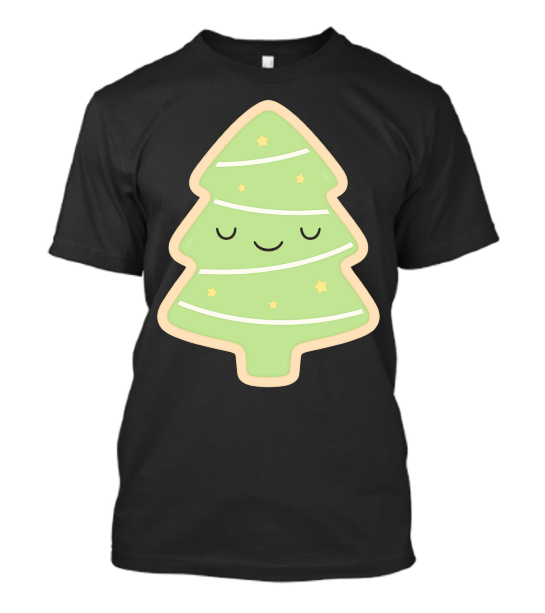Happy Holidays Cute Christmas Tree Cookie T-Shirt