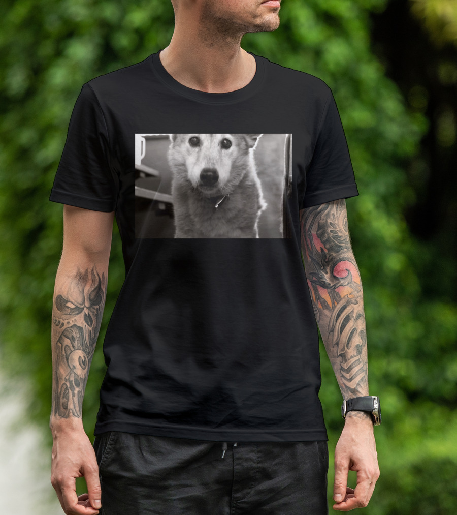 Puppy Eyes By In Puppy Dog Black And White Photo T-Shirt