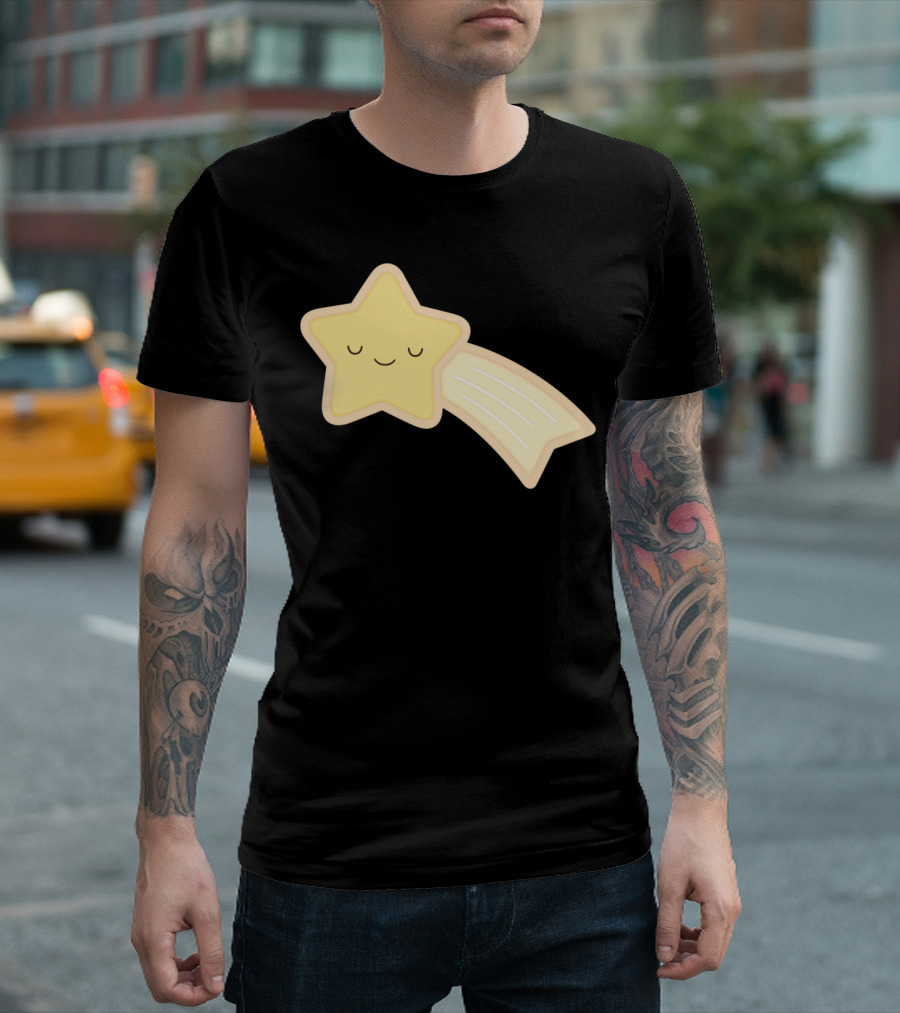 Happy Holidays Cute Smiling Shooting Star T-Shirt