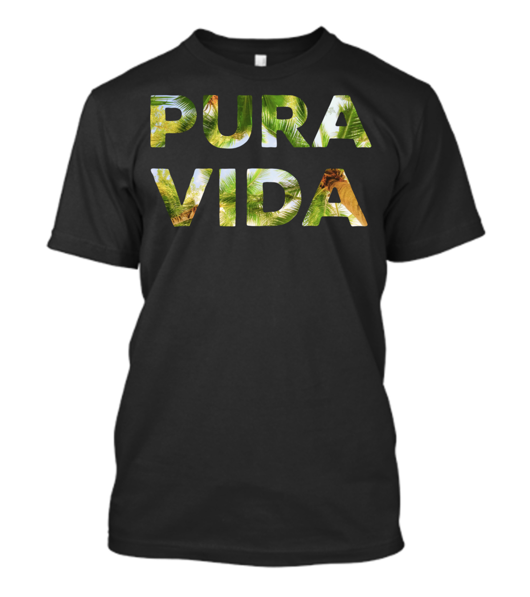 Pura Vida Costa Rica Tropical Palm Trees T-Shirt