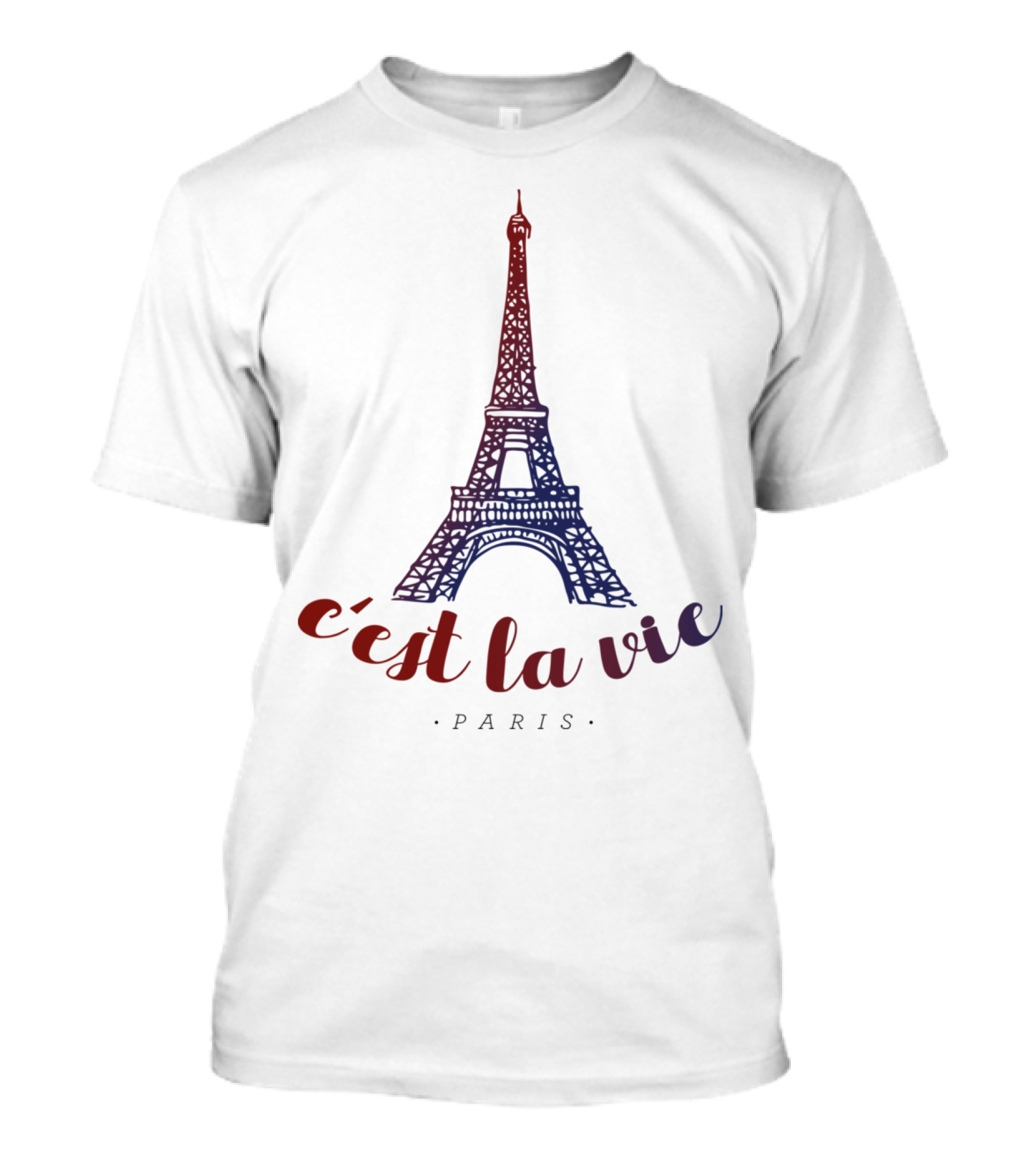 C'est La Vie Paris Eiffel Tower T-Shirt