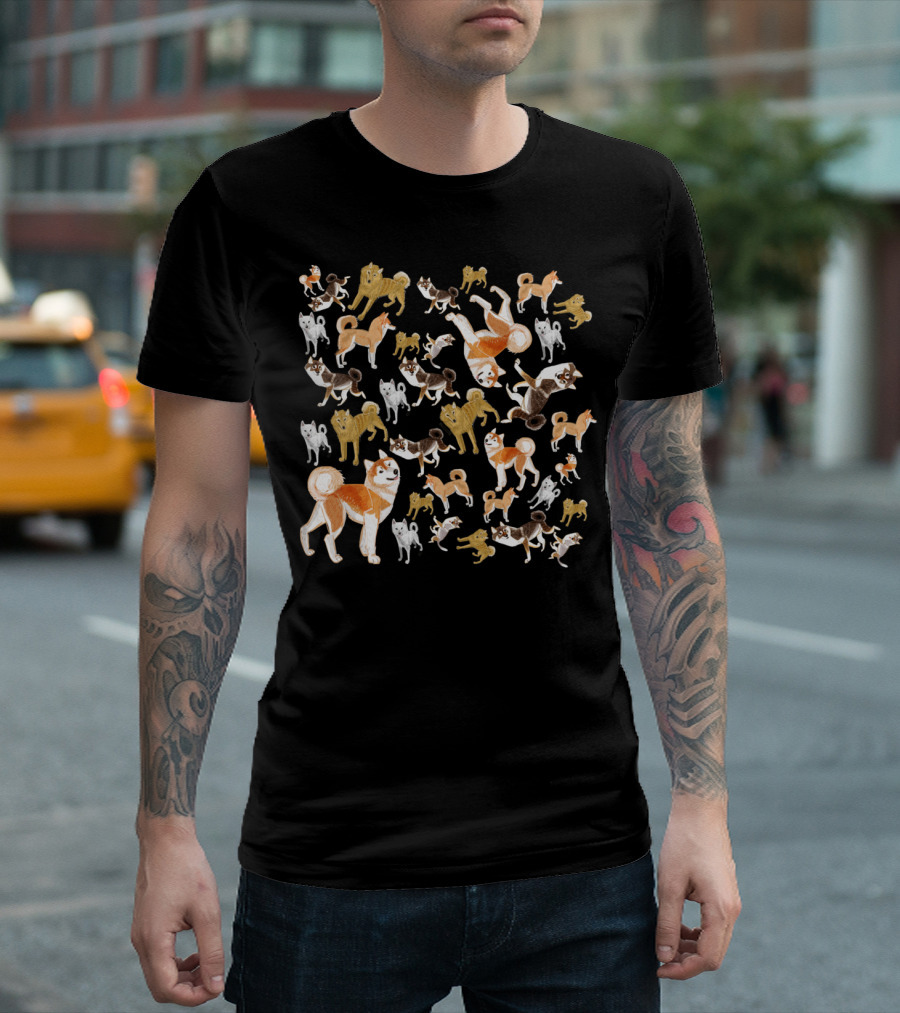 JAPANESE DOG BREEDS AKITA SHIBA INU HONSHU KAI KISHU KOSHI KI SHIKOKU T-Shirt