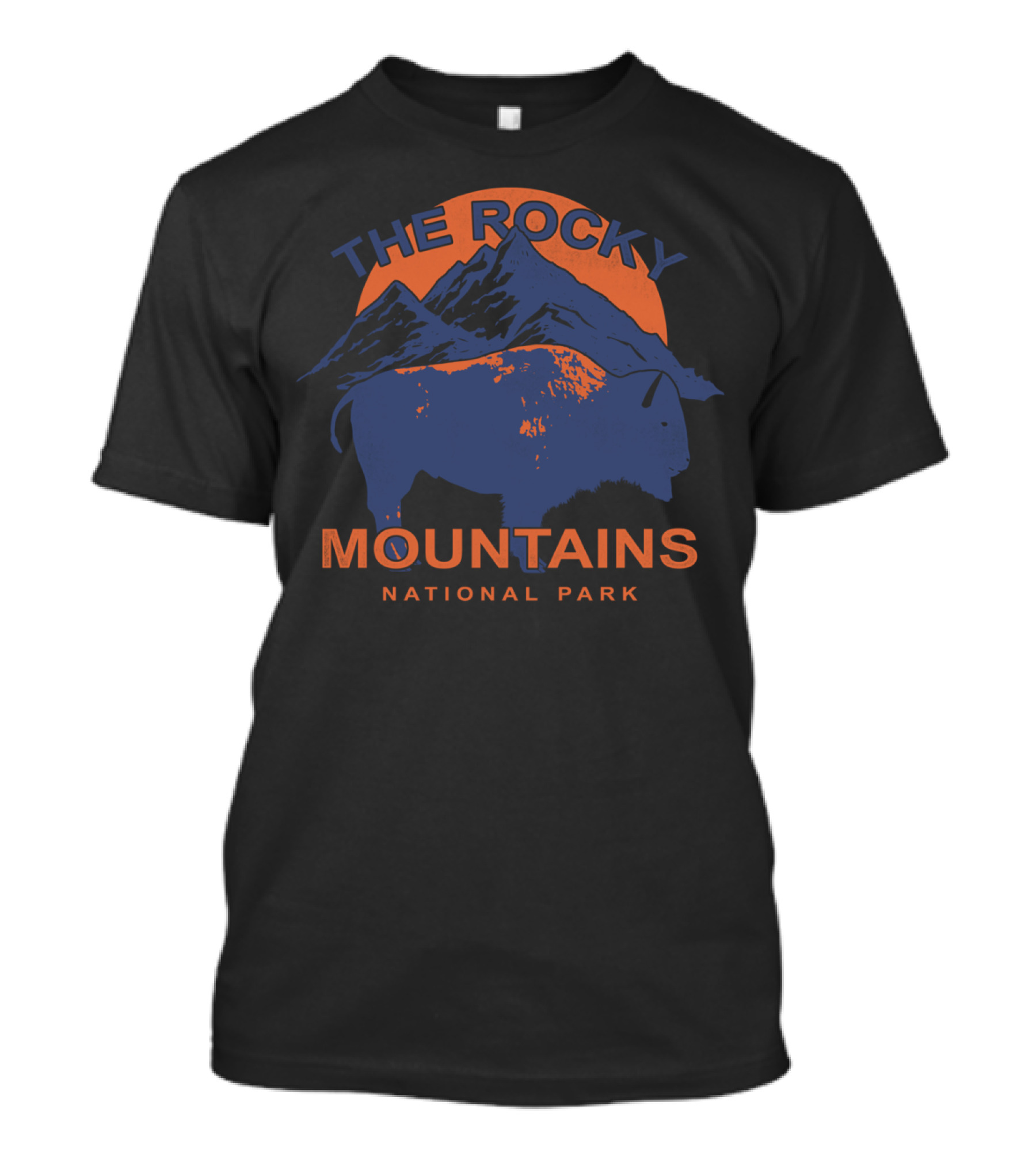 The Rocky Mountains National Park Buffalo Sun T-Shirt