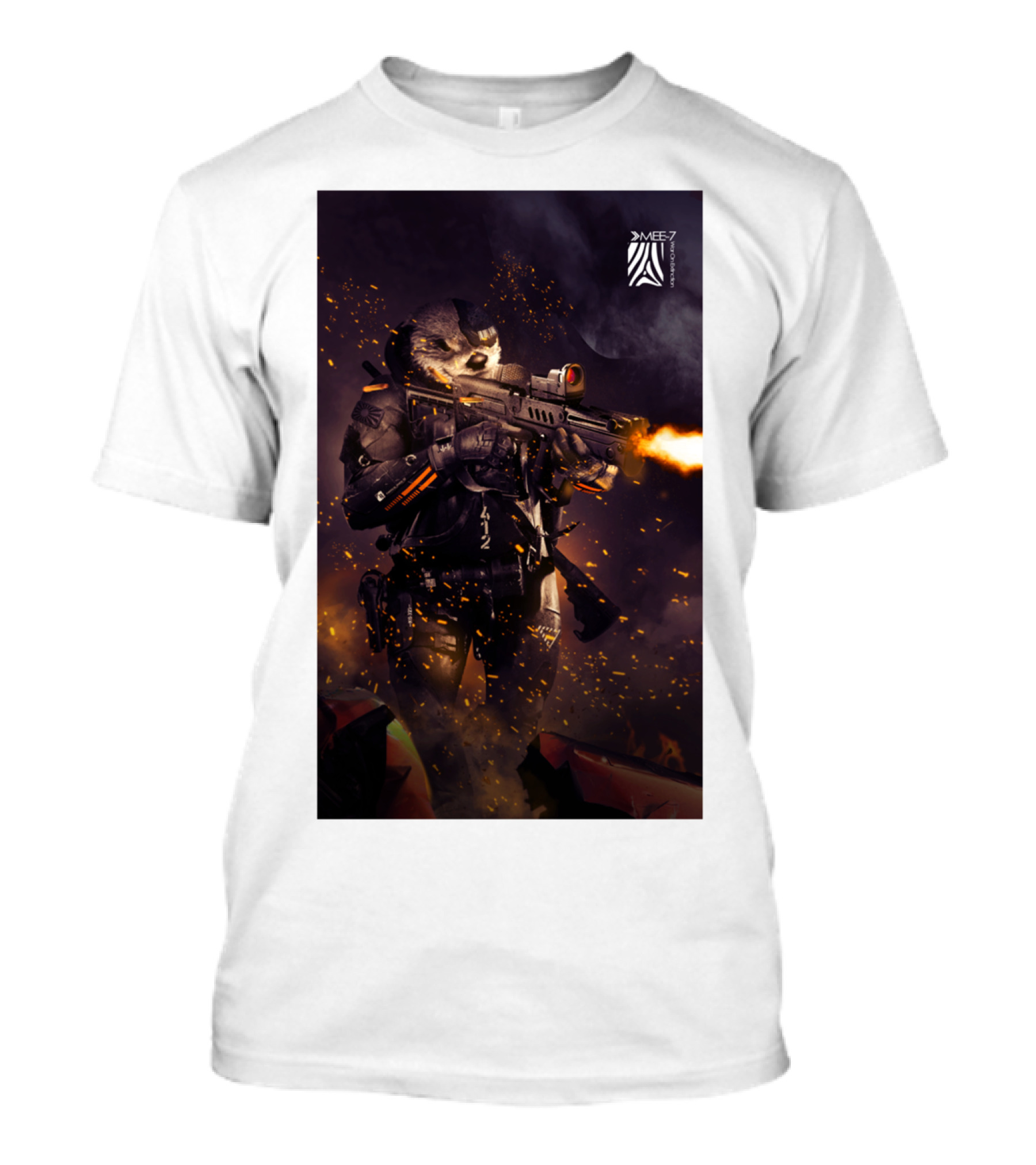 JME7 Japanese River Otter Combat Action T-Shirt