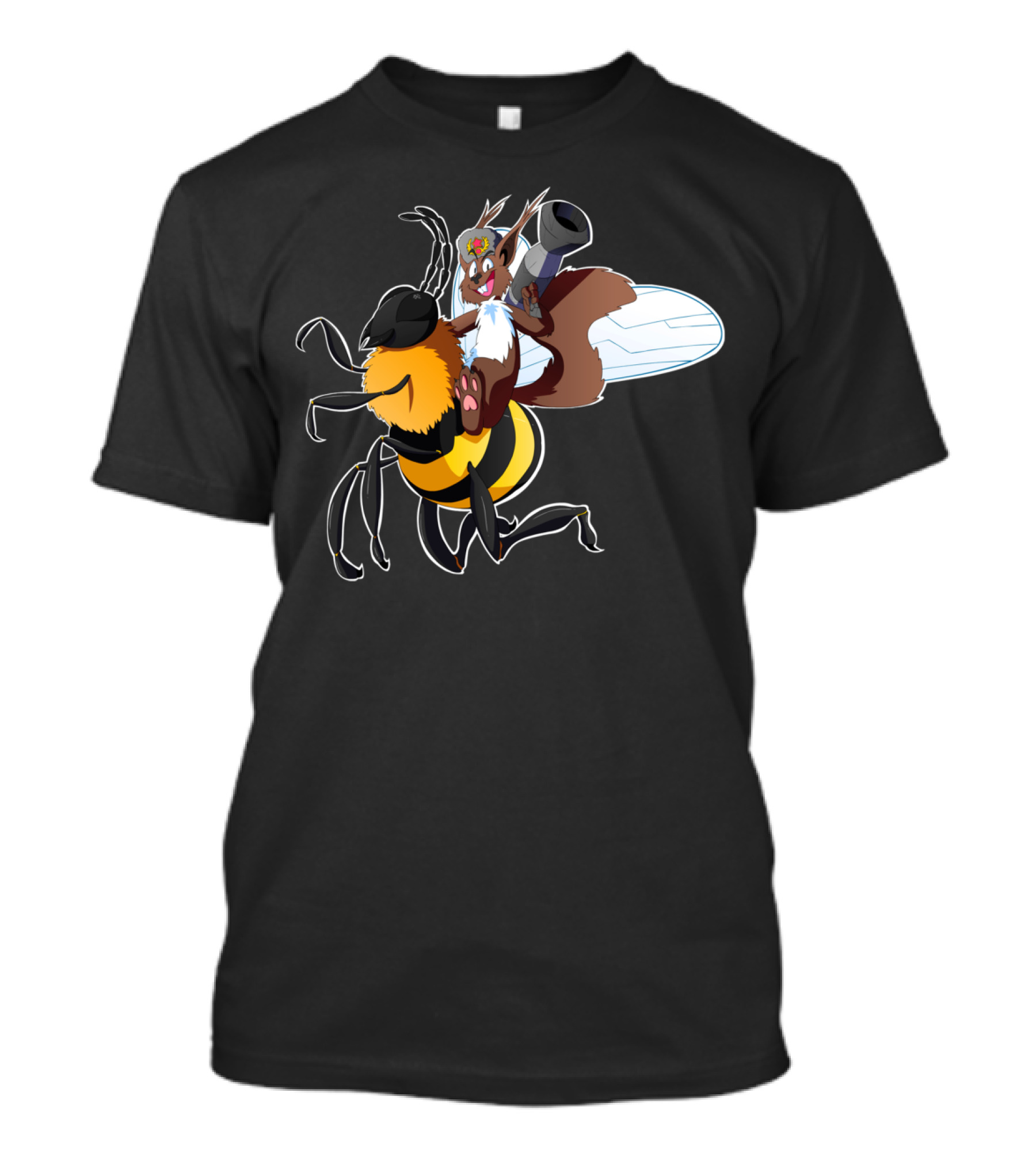 Rodriguez The Amazing Russian Squir Riding A Bee T-Shirt