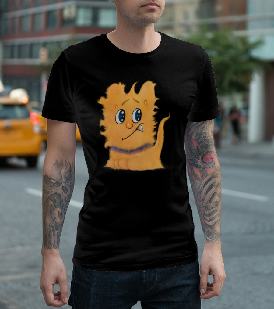 Pet Monster Orange Furry Creature T-Shirt