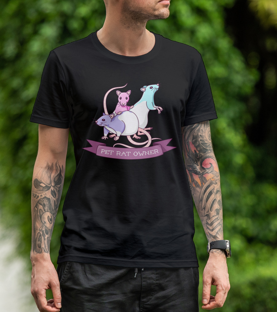 Pet Rat Owner Trio Charming Rats T-Shirt