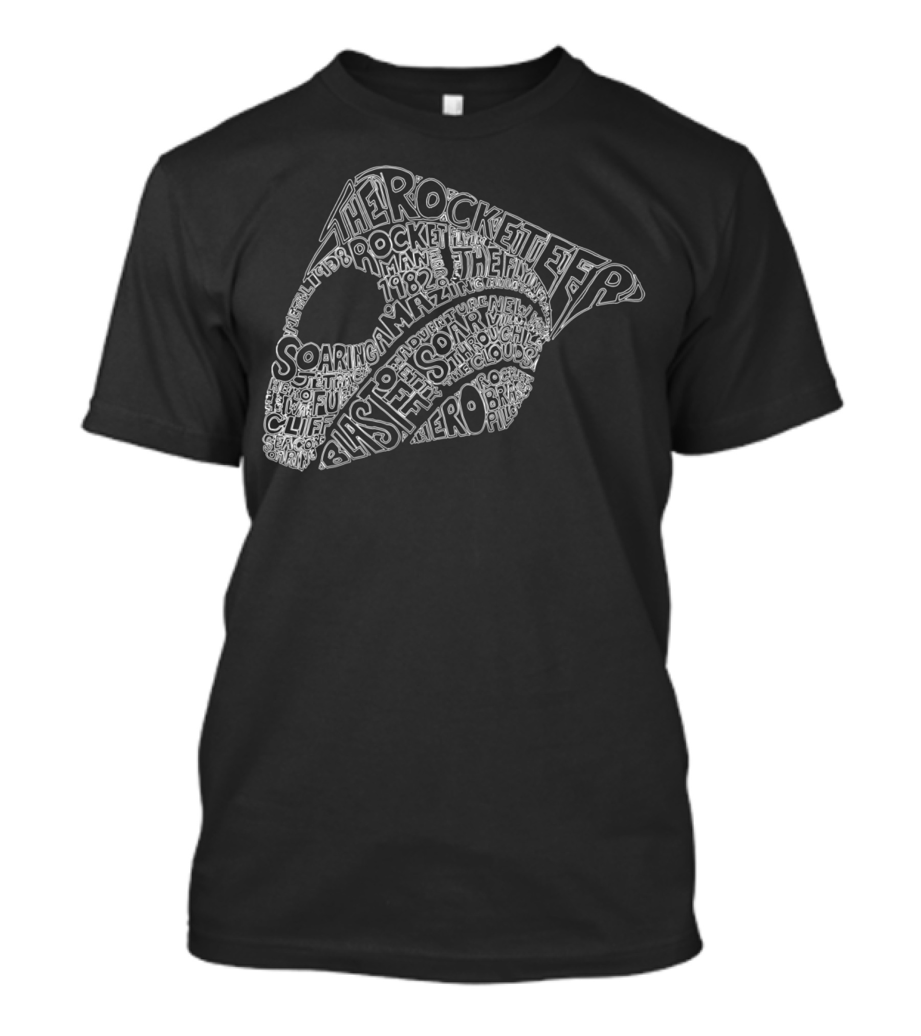 The Rocketeer Soaring Amazing Hero Pilot Journey Through The Clouds T-Shirt