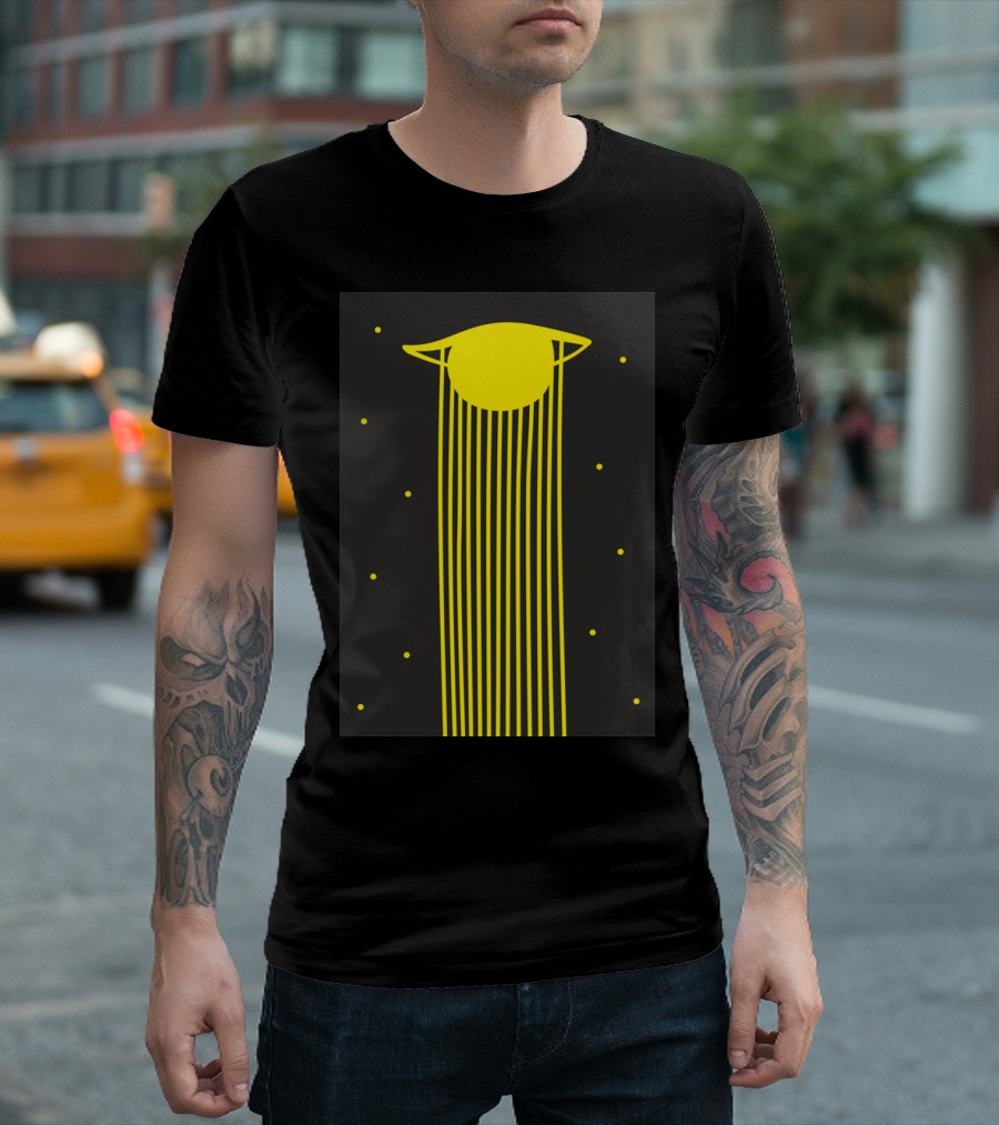Solstice Radiant Sun with Vertical Lines and Dots T-Shirt