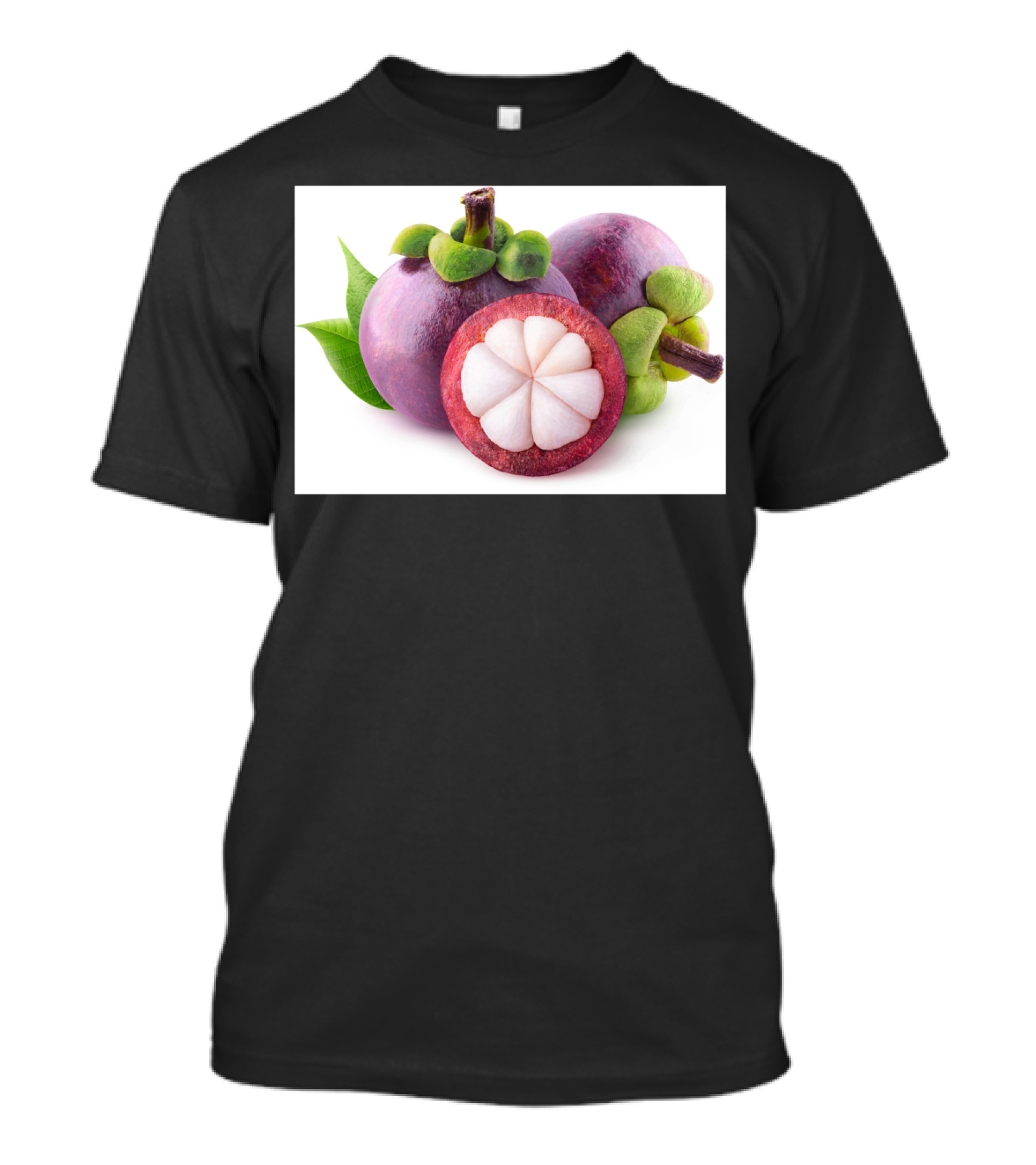 Purple Mangosteens Botanical Fruit Trio T-Shirt