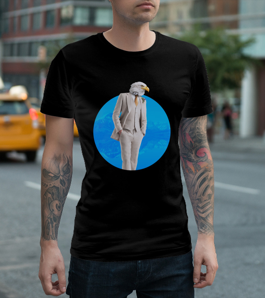 Sir Eagle Dapper Suit Elegance T-Shirt
