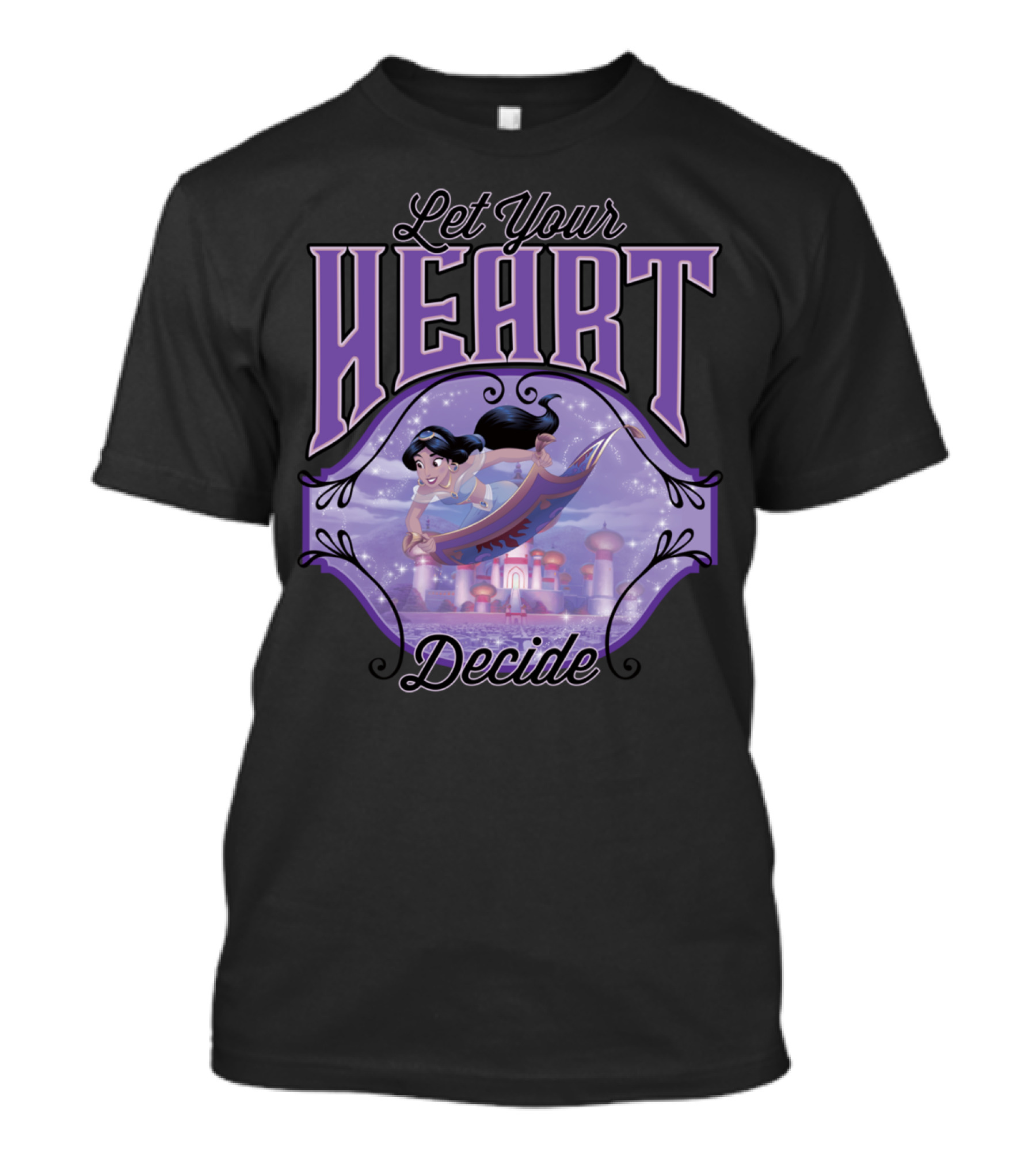 Let Your Heart Decide Jasmine Flying On Magic Carpet Over Agrabah T-Shirt