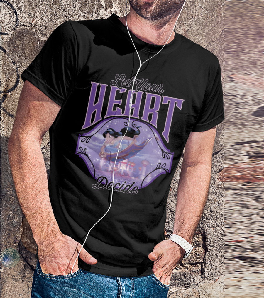 Let Your Heart Decide Jasmine Flying On Magic Carpet Over Agrabah T-Shirt