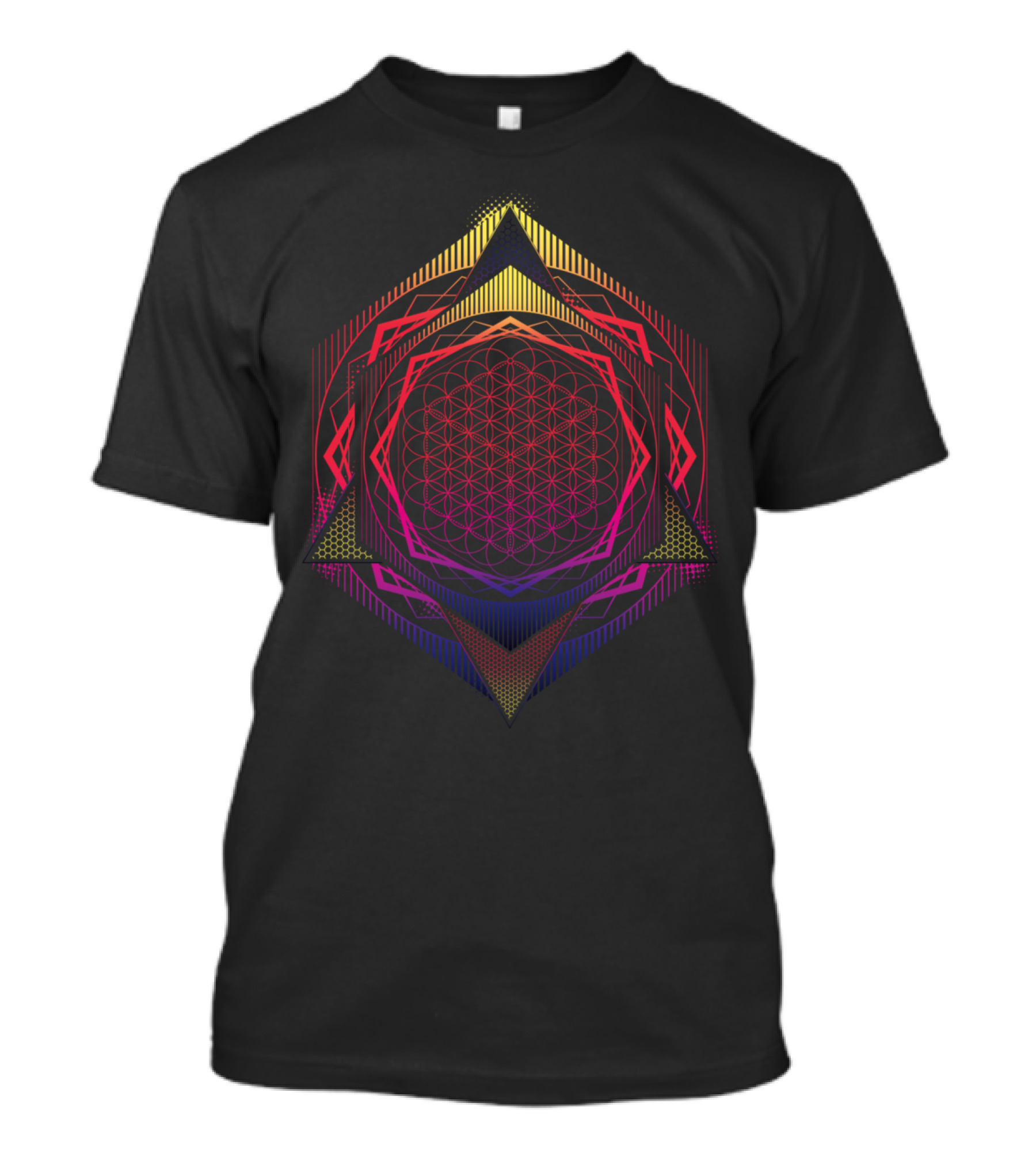 Song Of The Spheres Grad Geometric Mandala T-Shirt