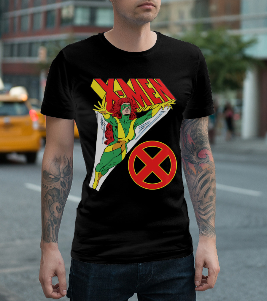 X-Men Jean Grey Marvel Comics Retro T-Shirt