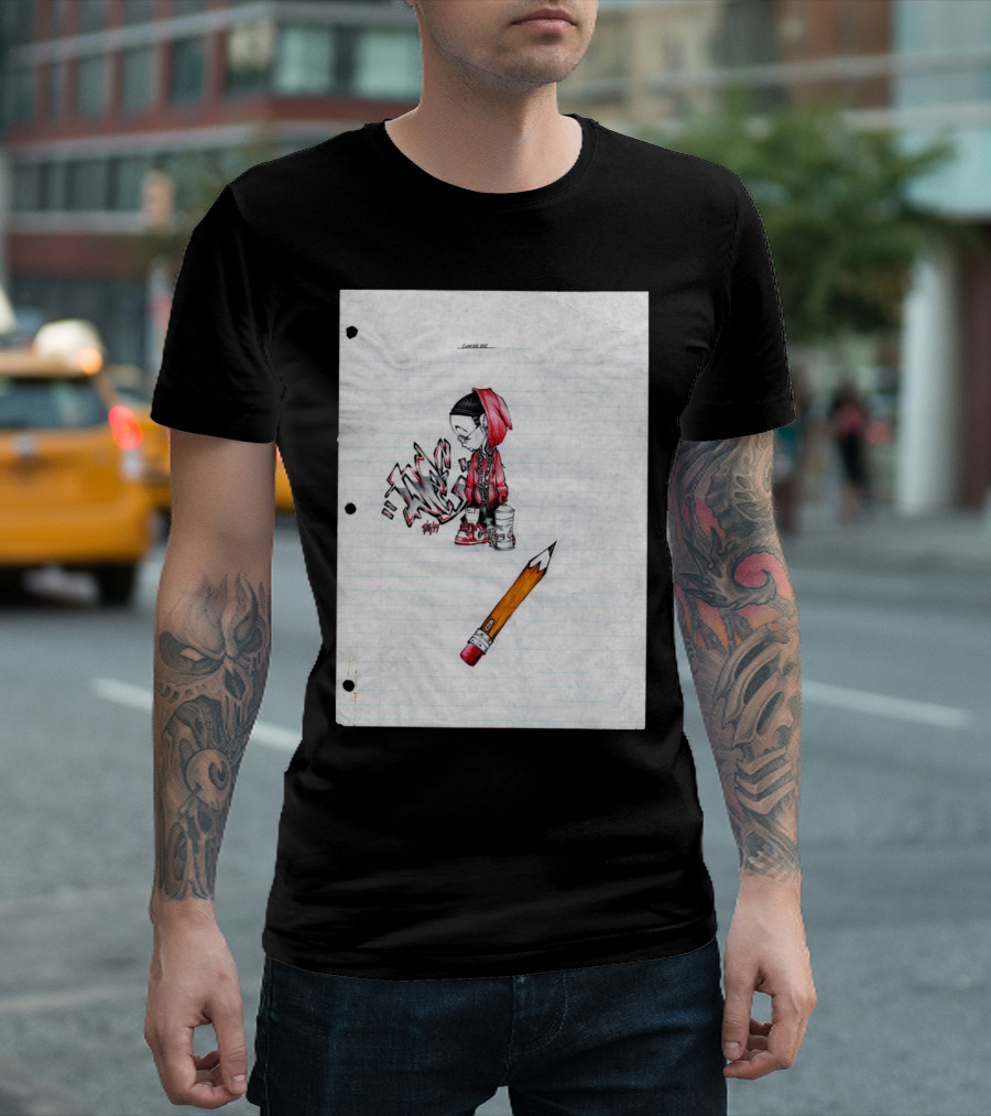 Chapter002 Young Artist Hoodie Graffiti Drawing Pencil Notebook T-Shirt