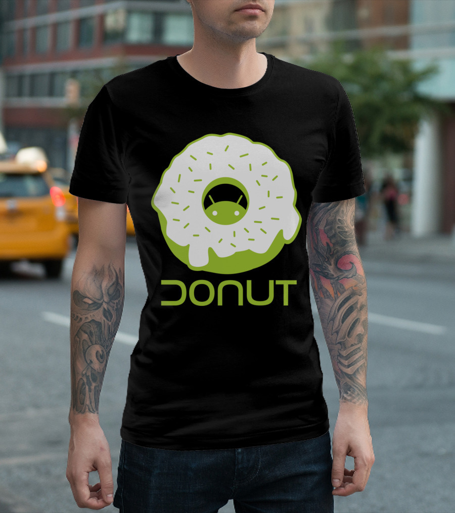 Droid Donut Android Logo Fusion T-Shirt