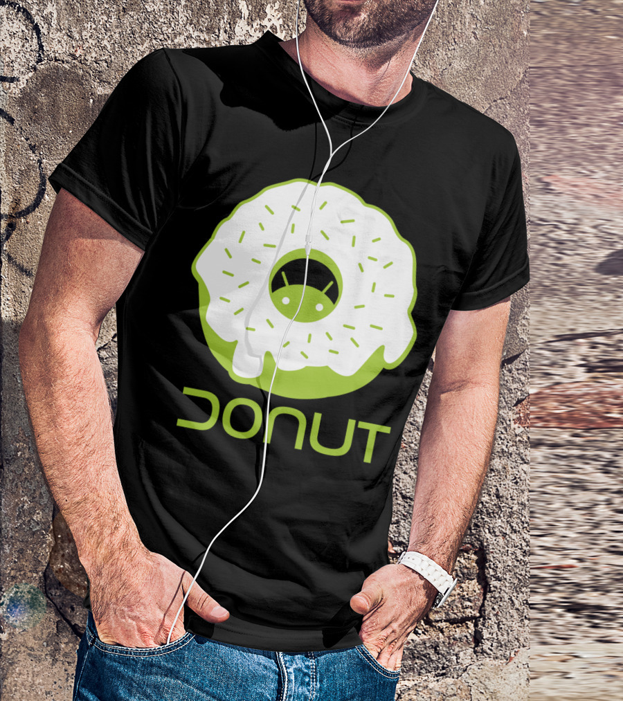 Droid Donut Android Logo Fusion T-Shirt