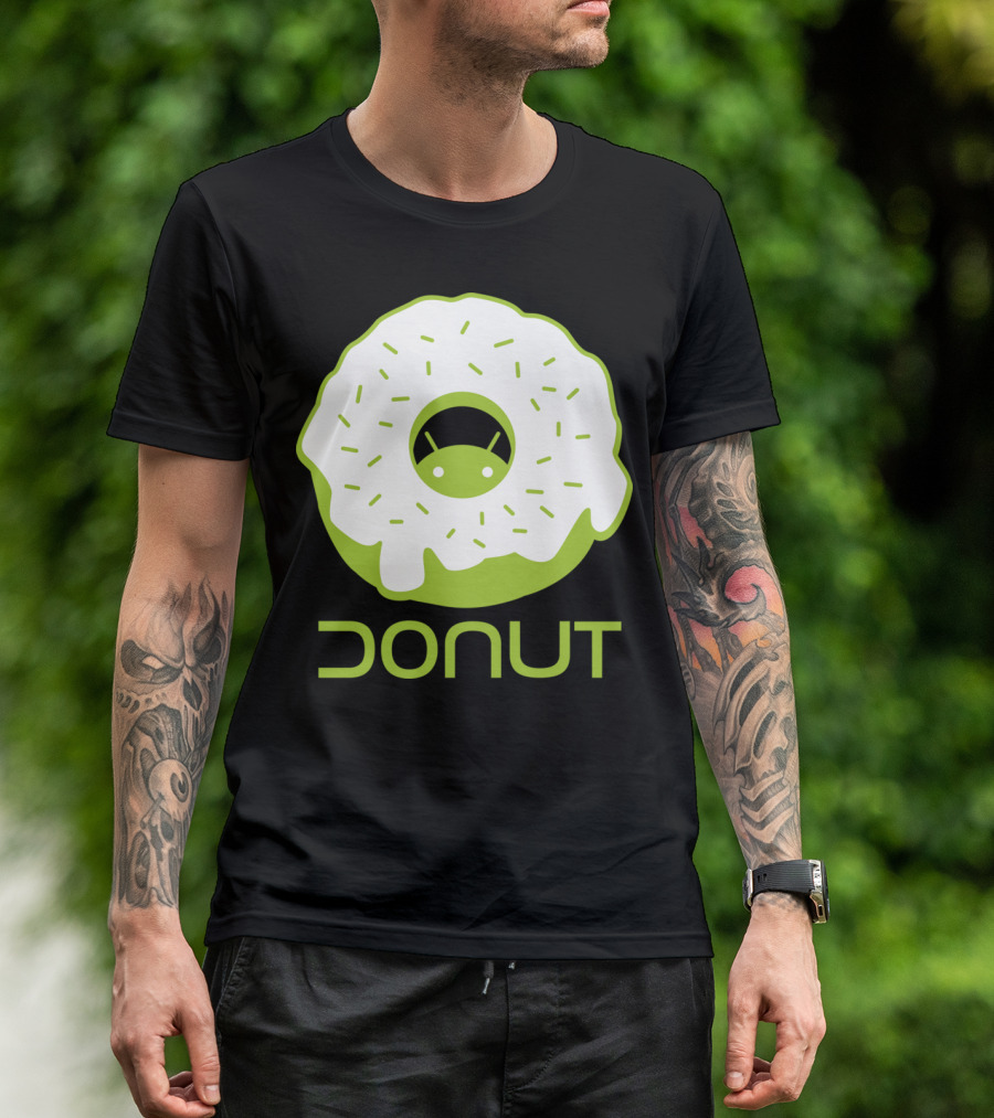 Droid Donut Android Logo Fusion T-Shirt