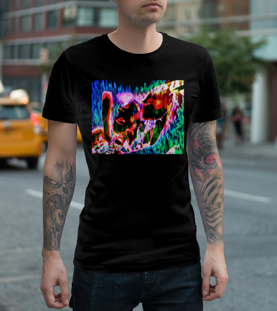Drowning In Fire Psychedelic Flames T-Shirt