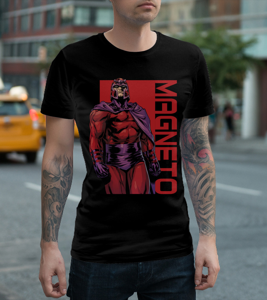 Magneto Powerful Stare Red Costume T-Shirt