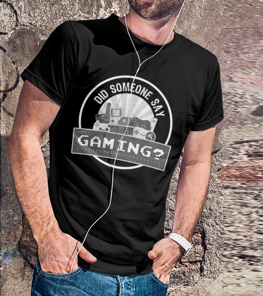 Did Someone Say Gaming? Retro Game Console Controllers Compilation T-Shirt