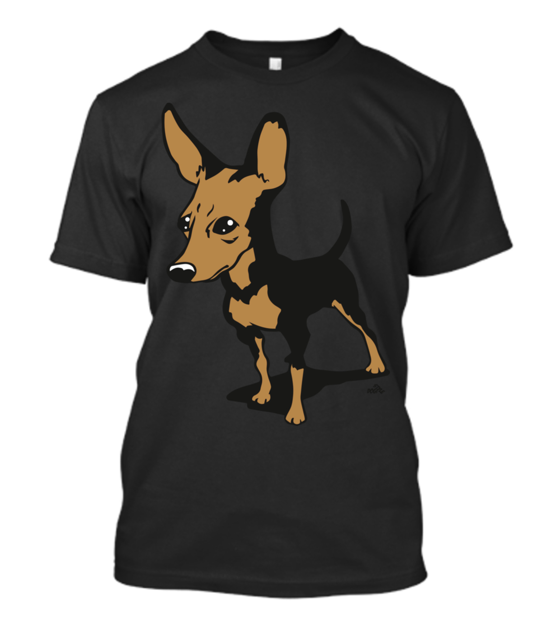 Miniature Pinscher Dog Cartoon T-Shirt