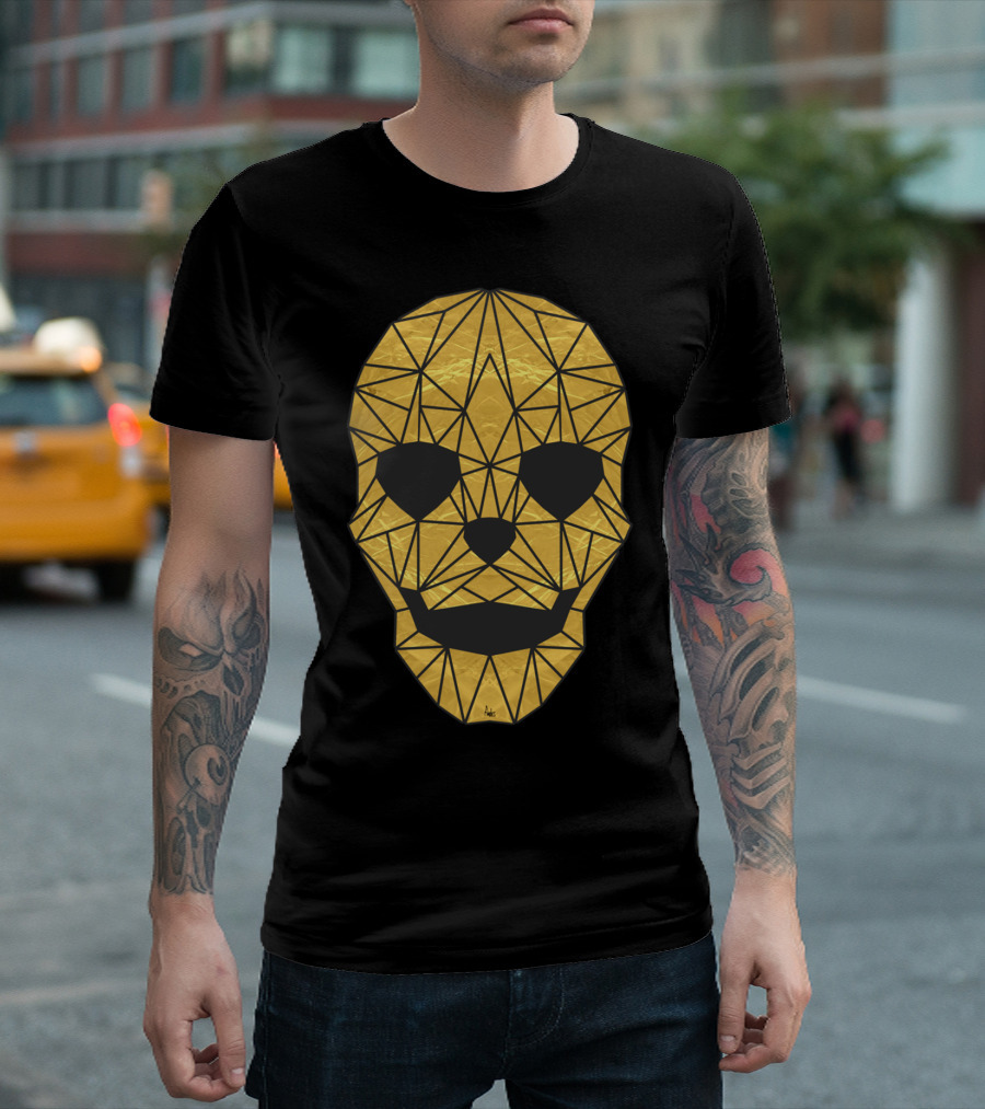 The Golden Child Geometric Skull T-Shirt