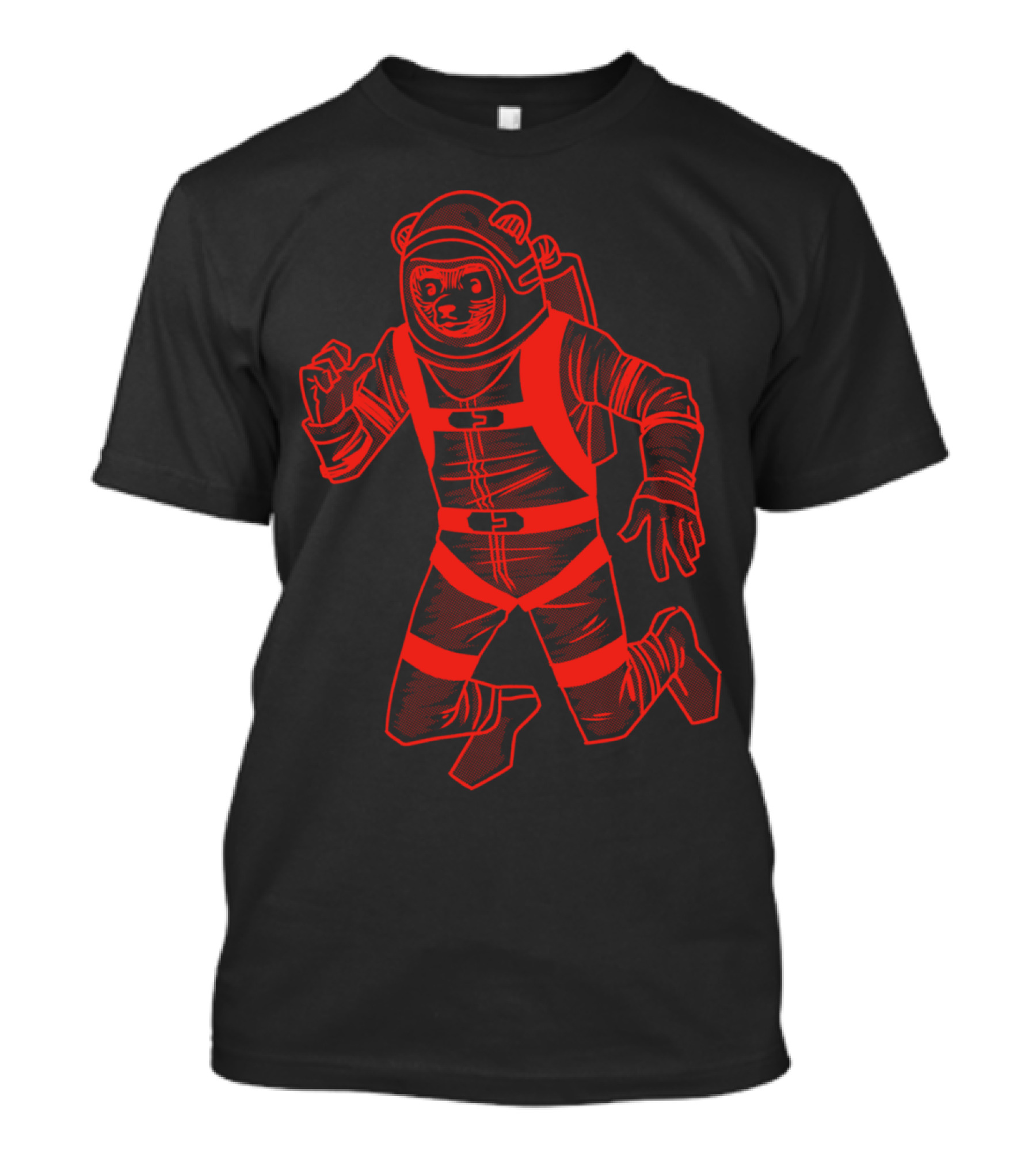 Major Ursa Space Bear Astronaut T-Shirt
