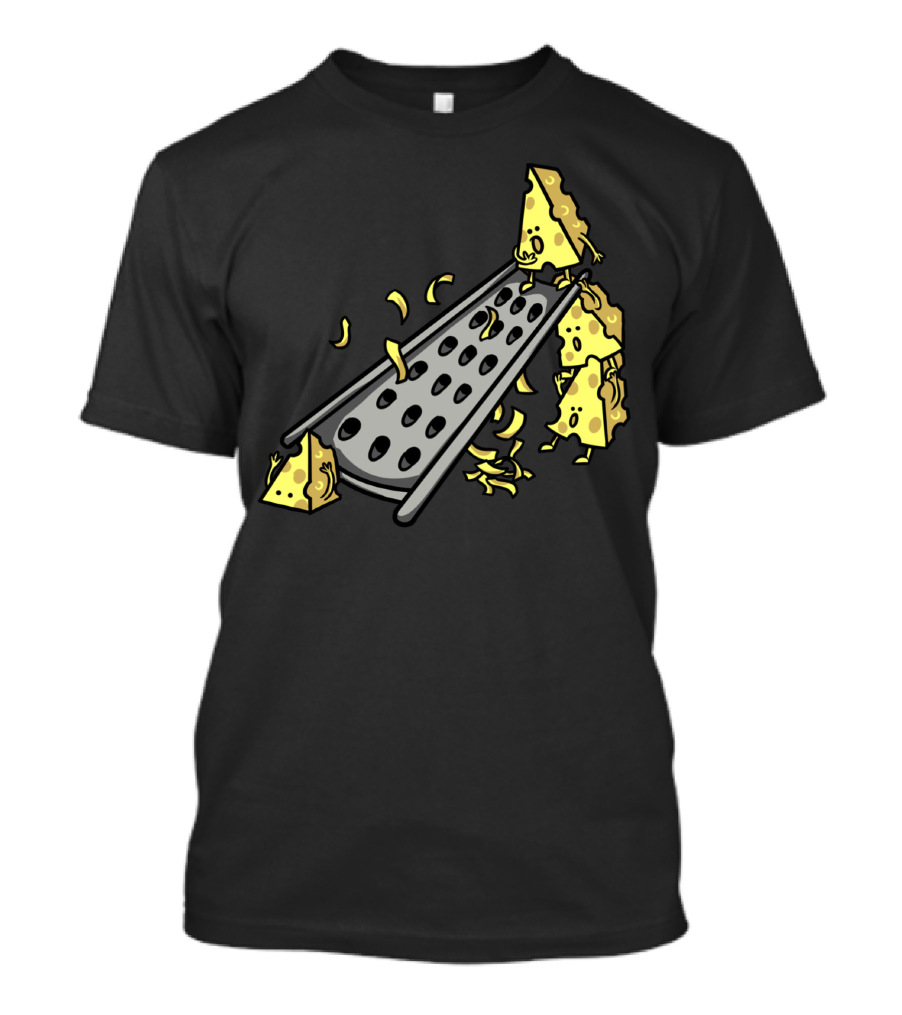 Cheese Grater Funny Cartoon Wedges T-Shirt