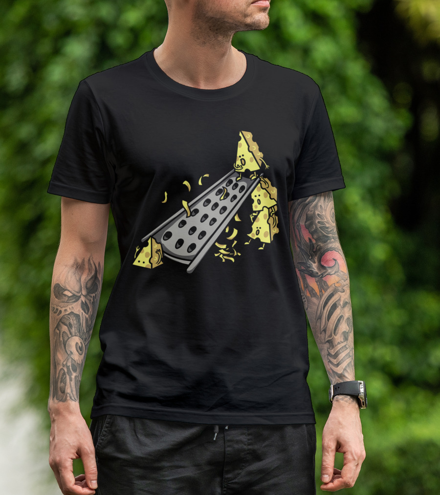 Cheese Grater Funny Cartoon Wedges T-Shirt
