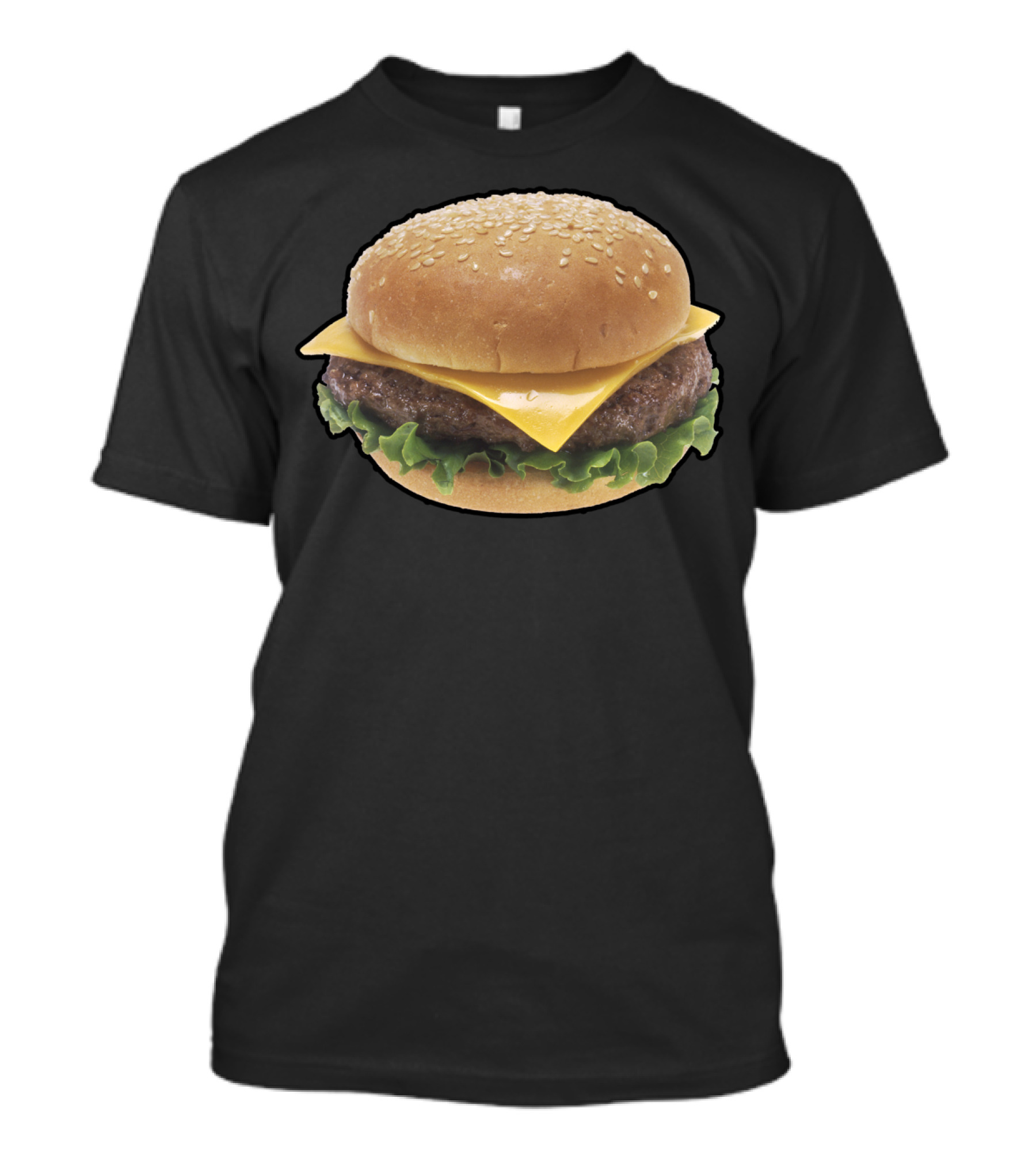 Cheeseburger Deluxe With Sesame Seed Bun Lettuce And Double Cheese T-Shirt