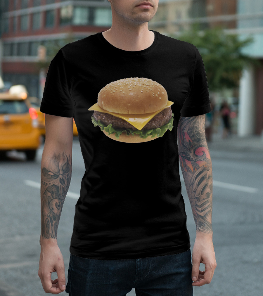 Cheeseburger Deluxe With Sesame Seed Bun Lettuce And Double Cheese T-Shirt