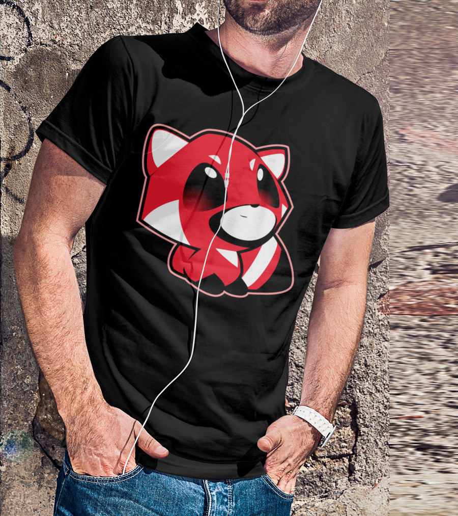 Chibi Red Panda Cute Lay Down T-Shirt