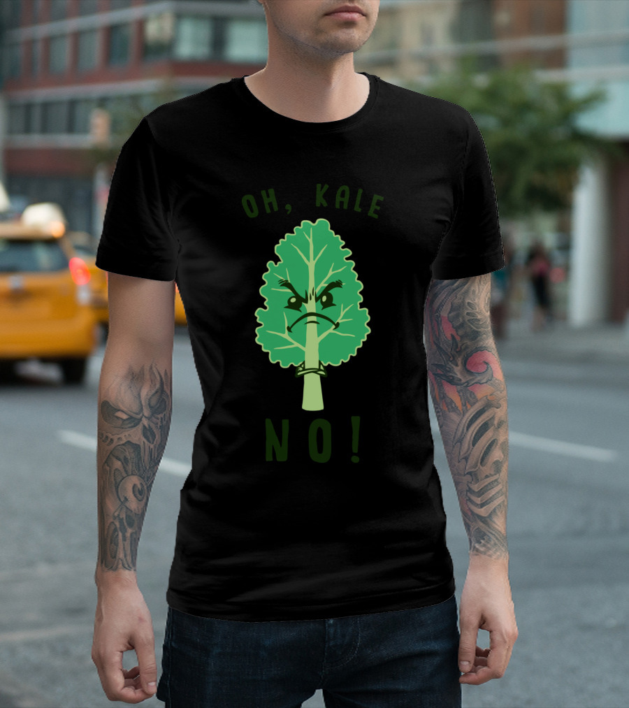 Oh Kale No Angry Leaf Expression T-Shirt