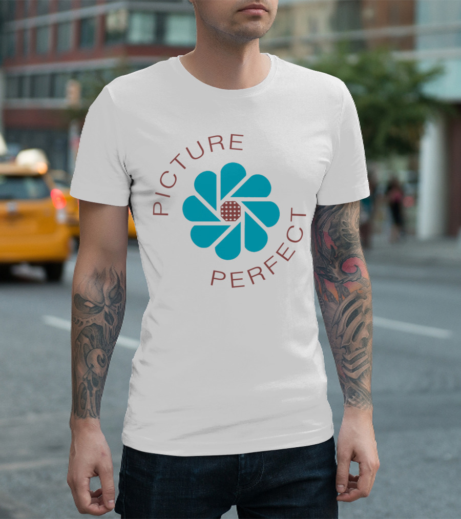 Picture Perfect Iconic Camera Shutter Bloom T-Shirt