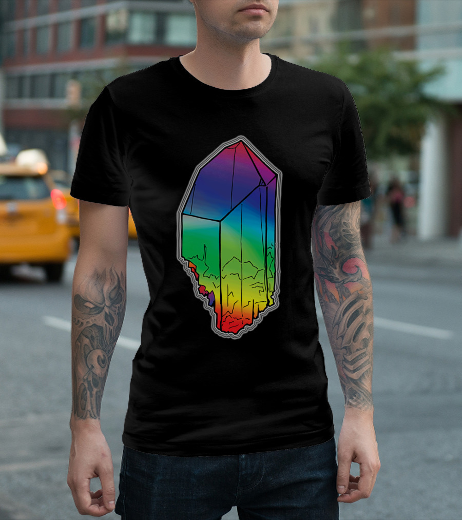 Quartz Crystal Spectrum Gradient T-Shirt