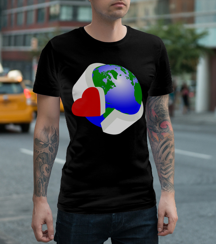 Earth Day Heart Embrace Planet T-Shirt