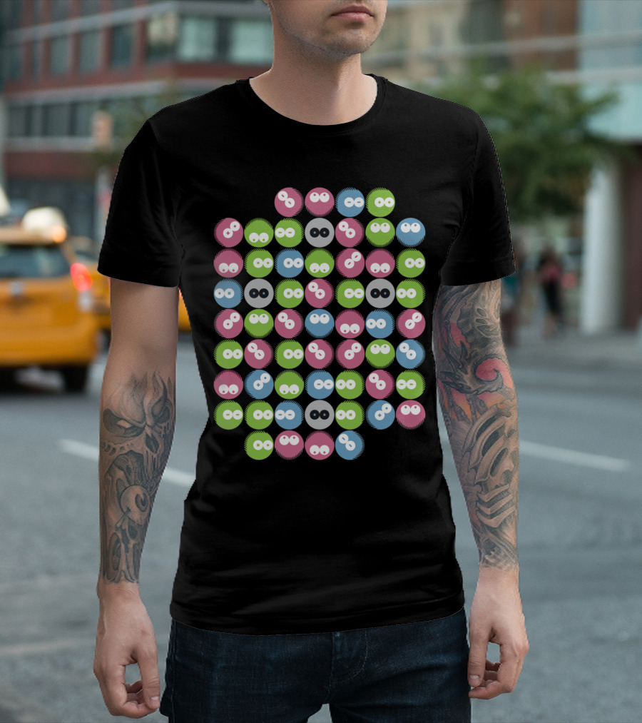 The Greys Are Among Us Colorful Cartoon Eyes T-Shirt